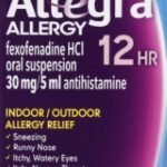 Allegra OTC Child 12Hr 30mg Liquid 4 oz Cht