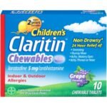 Claritin Grape Chewable Tablets 5 mg, 10 Count