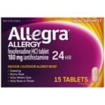 Allegra OTC 24Hr 180mg Tablet 15ct Cht