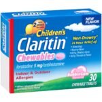 Claritin Children’s Chewable Tablets, Bubble Gum, 30 Count