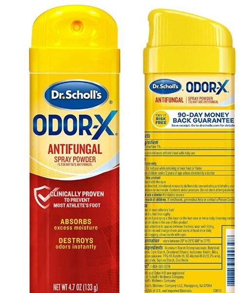 Dr. Scholl’s Odor-X Antifungal Spray Powder, 4.7 Ounce