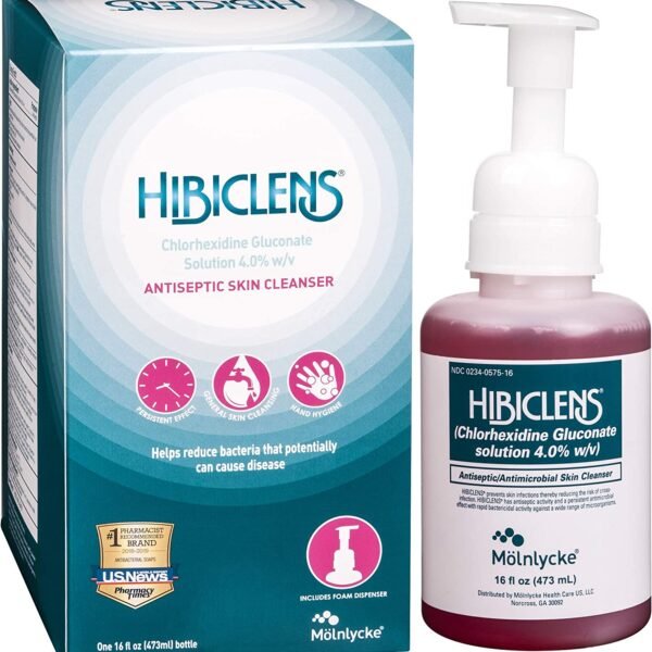 Hibiclens Antimicrobial and Antiseptic Soap and Skin Cleanser – 16 oz