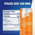 Red Bull Amber Edition Energy Drink, Strawberry Apricot, 114mg Caffeine, 12 fl. oz. Can - Image 2