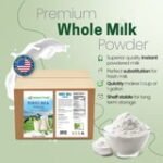 Z Natural Foods Premium Whole Milk Powder - Powdered Milk for Baking, Cooking, Drinks - Dry Milk Powder, Pasteurized, Non-GMO, Gluten-Free, Kosher-Certified, 55 lbs