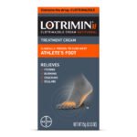 Lotrimin AF Cream for Athlete’s Foot, Clotrimazole 1% Antifungal Treatment, 0.53oz