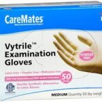 CareMates Vytrile Powder-Free Gloves, Medium , 20 count