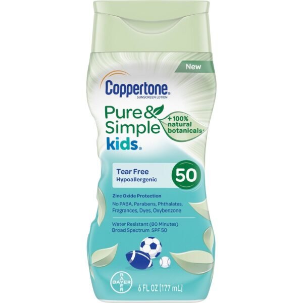 Coppertone Pure&Simple Kid SPF50 Lotion 6 oz