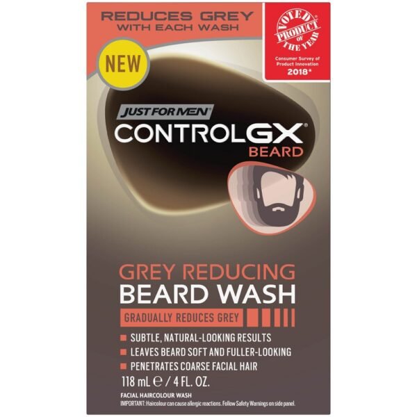 Just For Men Control GX Grey Reducing Beard Wash. 4 oz