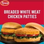 Tyson White Meat Chicken Patties, 23 oz (Frozen, Fully Cooked)