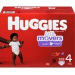 Huggies Little Movers Baby Diapers, Size 6,16 Ct – Pack of 4