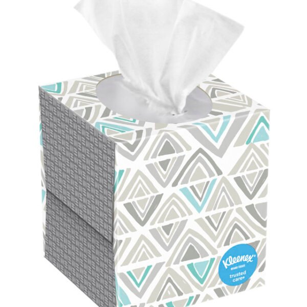 Kleenex Trusted Care Facial Tissues, 27 Cube Boxes, 70 Tissues per Box