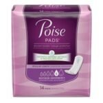 Poise Ultra With Side Shields, 14 Per Package – Pack of 6