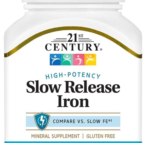 21st Century Slow Release Iron Tablets, 60 Count – Pack of 2