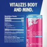 Red Bull Peach Edition Sugarfree Energy Drink, White Peach, 12 fl. oz., Pack of 4 cans - Image 2