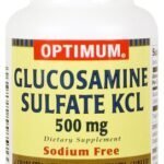Optimum Glucosamine Sulfate KCL Capsules, 500 Mg, 60 Count
