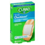 Curad Truly Ouchless Flex Fabric Bandages, 1.625″x4″, 8 count