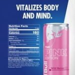 Red Bull Pink Edition Energy Drink, Wild Berries, 12 fl. oz. Can, 114mg Caffeine, Taurine - Image 2
