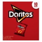 Doritos Nacho Cheese Flavored Tortilla Chips 1 oz, 10 Count - Image 2