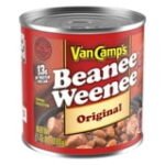 Van Camp's Original Beanee Weenee, 13g Protein Per Serving, Canned Food, 7.75 oz. Can - Image 3