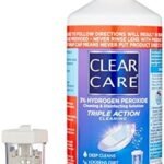 Clear Care Cleaning & Disinfecting Solution with Lens Case, Twin Pack, 12 fl oz