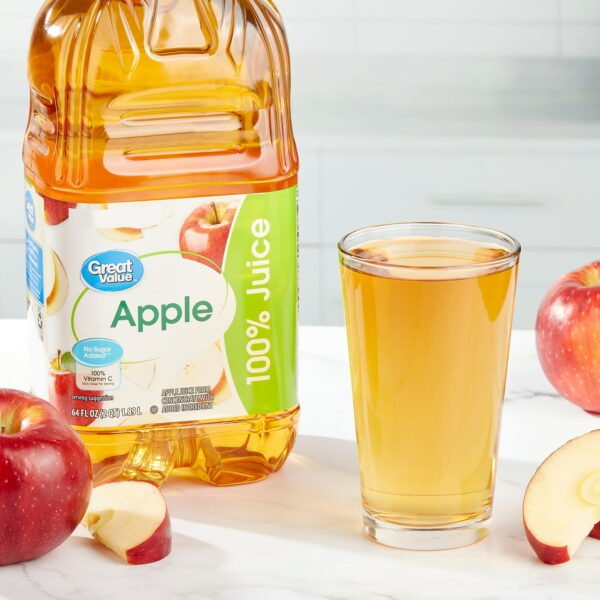 Great Value No Added Sweeteners 100% Apple Juice, 64 fl oz