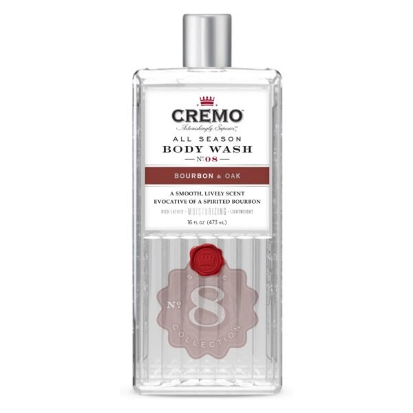 Cremo Bourbon and Oak Body Wash, 16 oz