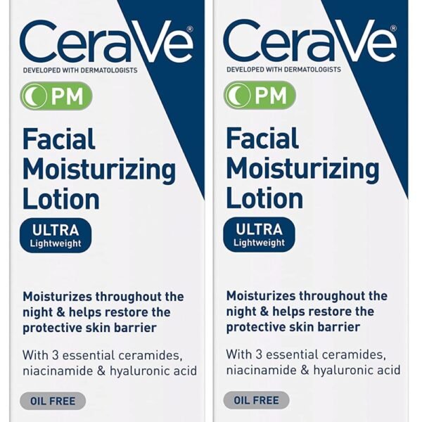 CeraVe Facial Moisturizing Lotion PM 3 oz – Pack of 2