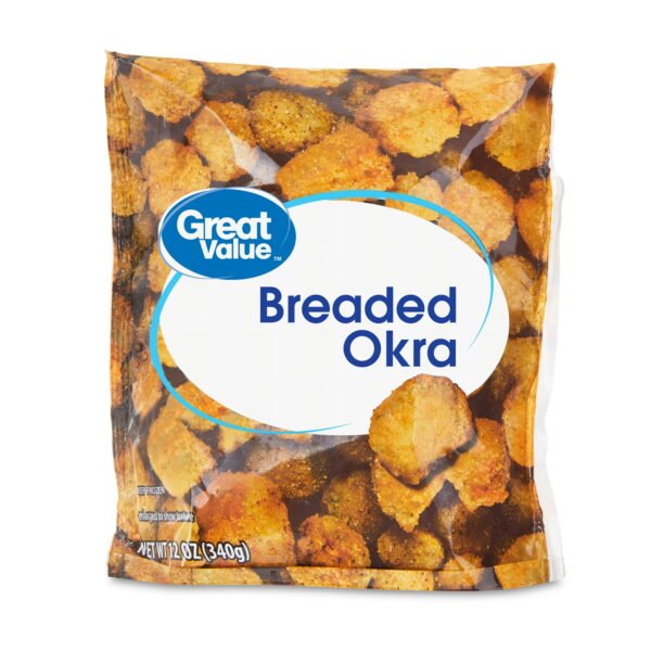 Great Value Frozen Breaded Okra, 12 oz Plastic Bag