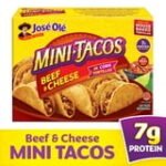 Jose Ole Beef & Cheese Mini Tacos, Frozen Mexican Food, 16.2 oz, 25 Count - Image 3