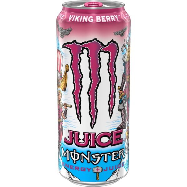 Monster Energy Juice, Viking Berry, Juice + Energy Drink, 16 Fl Oz