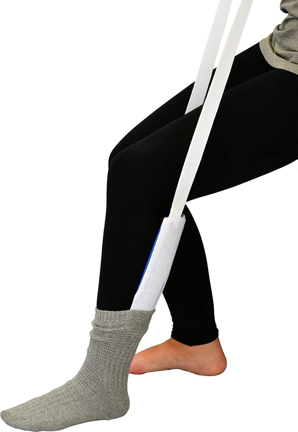 NOVA-Stocking-and-sock-aid-e1614987482785.jpg NOVA Sock & Stocking Aid, Soft Terry Cloth & Flexible - Image 1