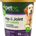 PetNC Hip & Joint Soft Chews for Dogs, 90 Chews