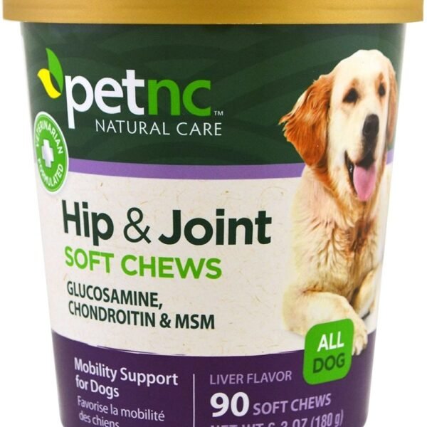 PetNC Hip & Joint Soft Chews for Dogs, 90 Chews