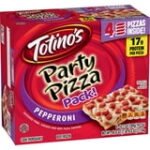 Totino's Party Pizza Pack, Pepperoni, Frozen Pizza, Frozen Snacks, 4 Ct, 40.8 oz - Image 2