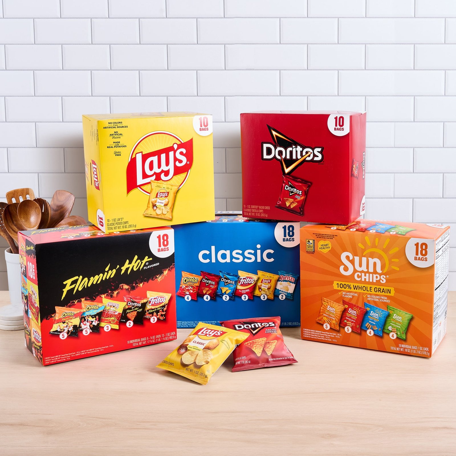 dfb86984-eb94-413e-8ef8-72c709f37186.9e553d99f9230dde90ad776b8a2089be Frito Lay Classic Mix Snack Chips 18oz, 18 Pack - Image 1
