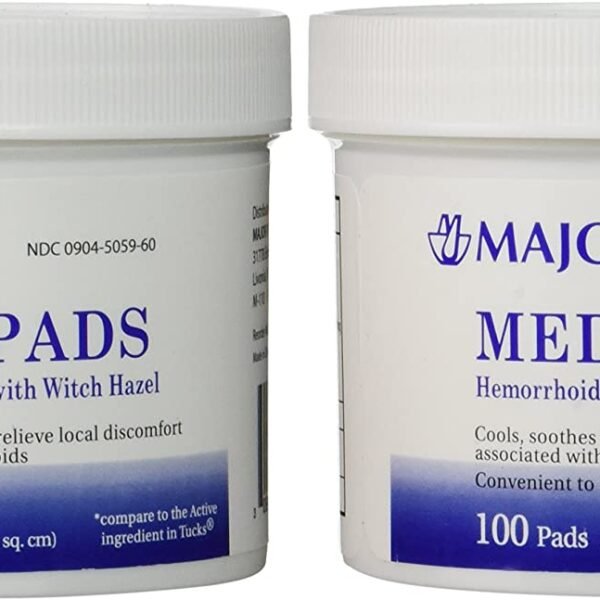 Medi-Pads Maximum Strength With Witch Hazel Hemorrhoidal Hygienic Cleansing Pads 100 Ct