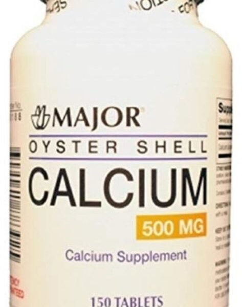 Oyster Shell Calcium 500mg by Major, 150 count