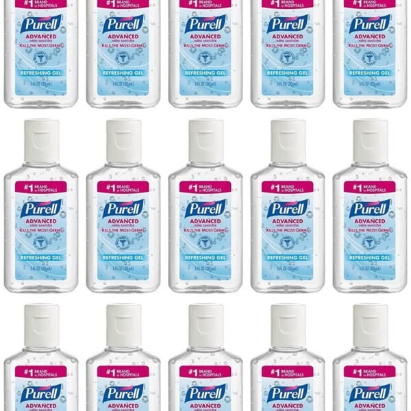 Purell Advanced Hand Sanitizer Refreshing Gel, 1 Fl Oz – Pack of 15